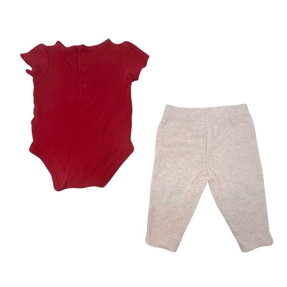 Baby‎ Girl's - 1 Leggings, 2 Short Sleeve & 2 Sleeveless Bodysuits - Size 3 M - Picture 3 of 10